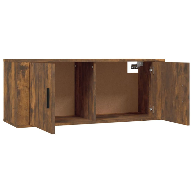 Simen TV Stand for TVs up to 43", Smoked Oak Brown