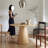 Nordic style solid wood dining table