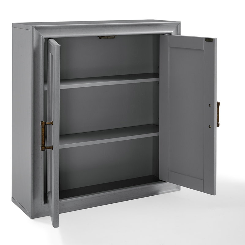 Jesse Bathroom Cabinet, Distressed Gray
