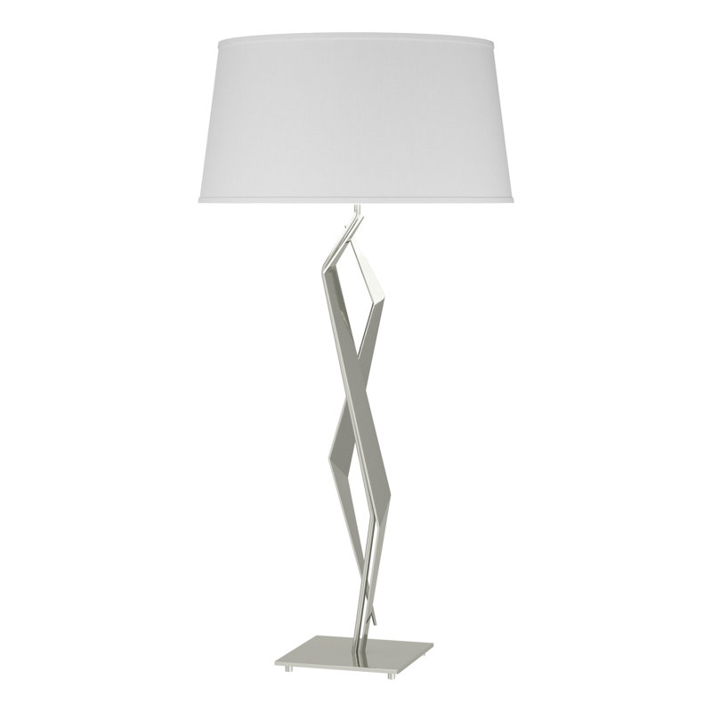 Facet 33.7" Standard Table Lamp, Sterling, Natural Anna