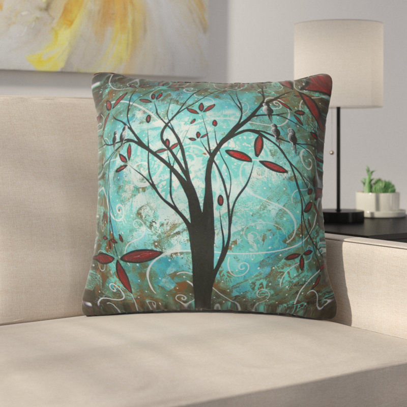 Madart Inc Evening Throw Pillow, 16" x 16"