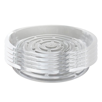Plateaux de pots de fleurs transparents 5 pièces - Idéal pour présenter des fleurs fraîches et des plantes