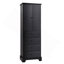 Armoire de rangement avec 2 portes et 4 tiroirs pour salle de bain, bureau, tablette réglable, panneau de fibres à densité moyenne avec finition peinte-1400213246