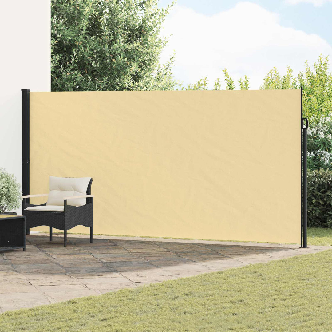Vidaxl Retractable Side Awning Outdoor Privacy Screen Balcony Sunshade Shelter