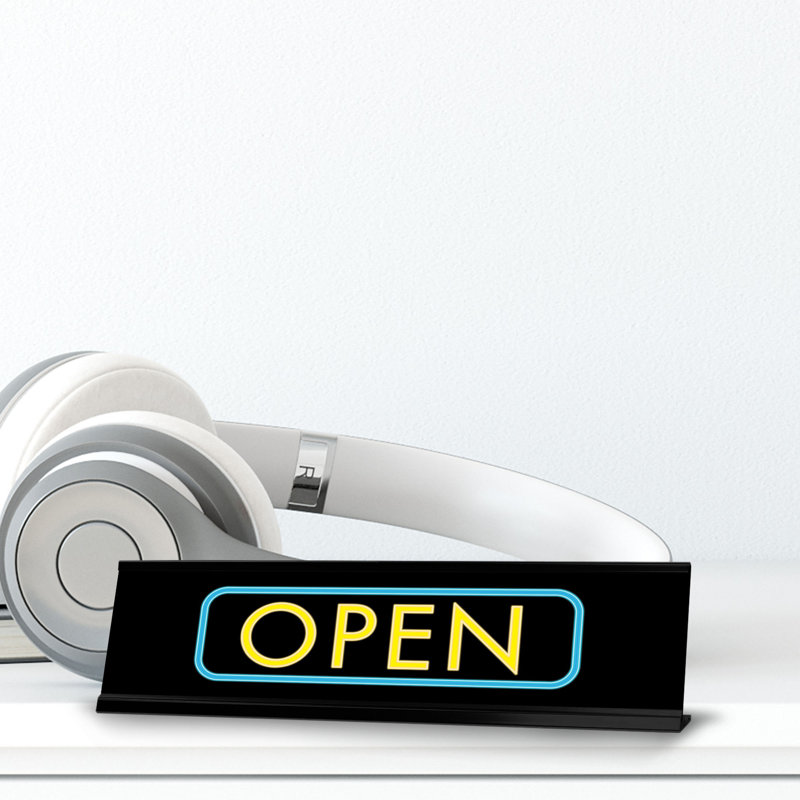 Open Desk Sign