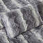 Édredon en fausse fourrure - Double / grand, gris, coussin décoratif moelleux gris