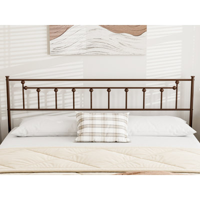 Metal Headboard - Adjustable Height - Only For Bedroom, Rustic Farmhouse Style, Attach Frame