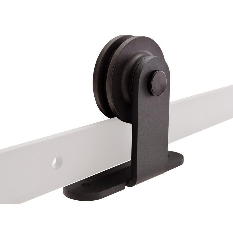 24" x 80" Primed Hollow Core Barn Door Kit with Oil Rubbed Bronze Hardware