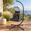 Fauteuil à œufs pliable en osier Albie-1635648956