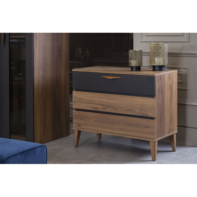 100 cm W Chest of 3 Drawers