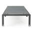 Chaise longue d'extérieur - Structure antirouille grise, siège en filet gris pour 2 personnes