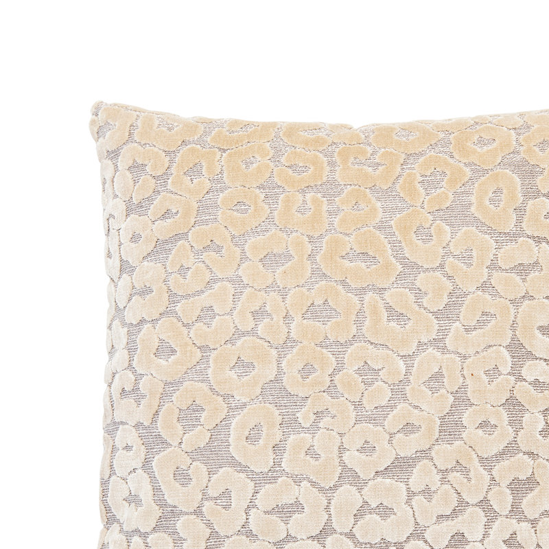 Animal Print Reversible Throw Pillow, Beige, 12" x 24"