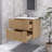 Modern Wall-Mounted  Striped Bathroom Vanity With Ceramic Sink-221850125