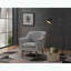 Fauteuil surdimensionné Savona - Tissu gris acier