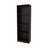 Flat Bookcase With Open Storage And 4 Shelves ,Stained Walnut