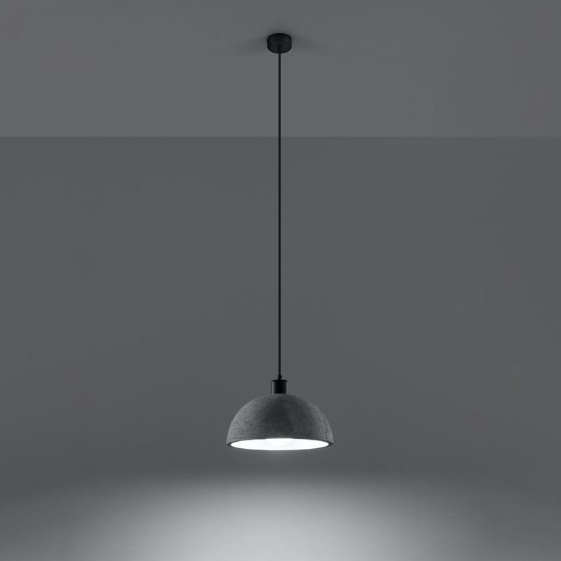 Pablito 1 - Light Satin Black Dome Pendant