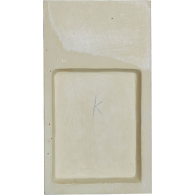 Endurathane Odessa Bead & Barrel Plinth Block, 6 1/2"W x 11 5/8"H x 1 5/8"P, Factory Primed