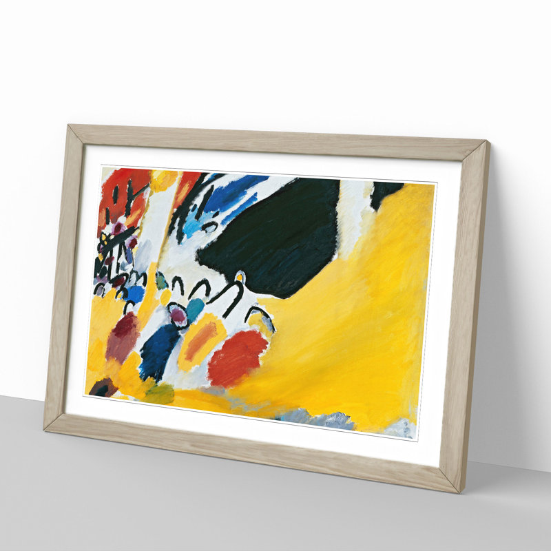 Impression III by Wassily Kandinsky - Picture Frame Painting, Oak Framed, 27cm H x 36cm W x 2cm D