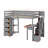 Twin Size Loft Bed With Drawers,Desk,Shelves And Stairs-998931769