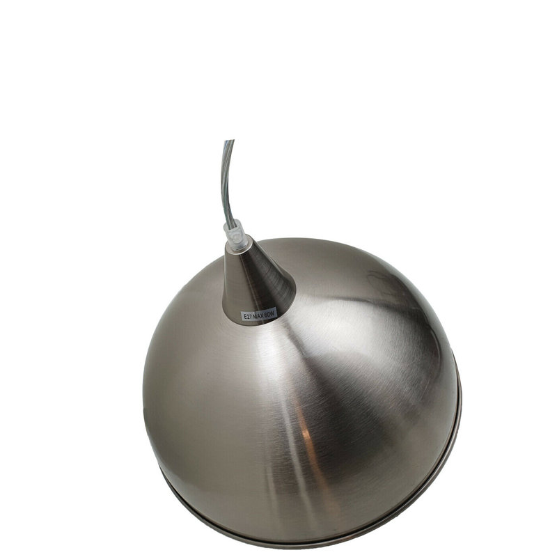 Grinnell 1 - Light Satin Nickel Dome Pendant