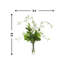 Willow Branch Arrangement In A Tall Glass Vase With Foliage
