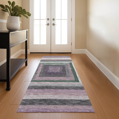 Tapis géométrique de qualité supérieure lavable à la machine Millbrook AMF1957