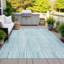 Tapis turquoise intérieur / extérieur lavable à la machine-112171251