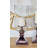   Aluminum Metal Pillar Hurricane Lamp-24388574-24388575