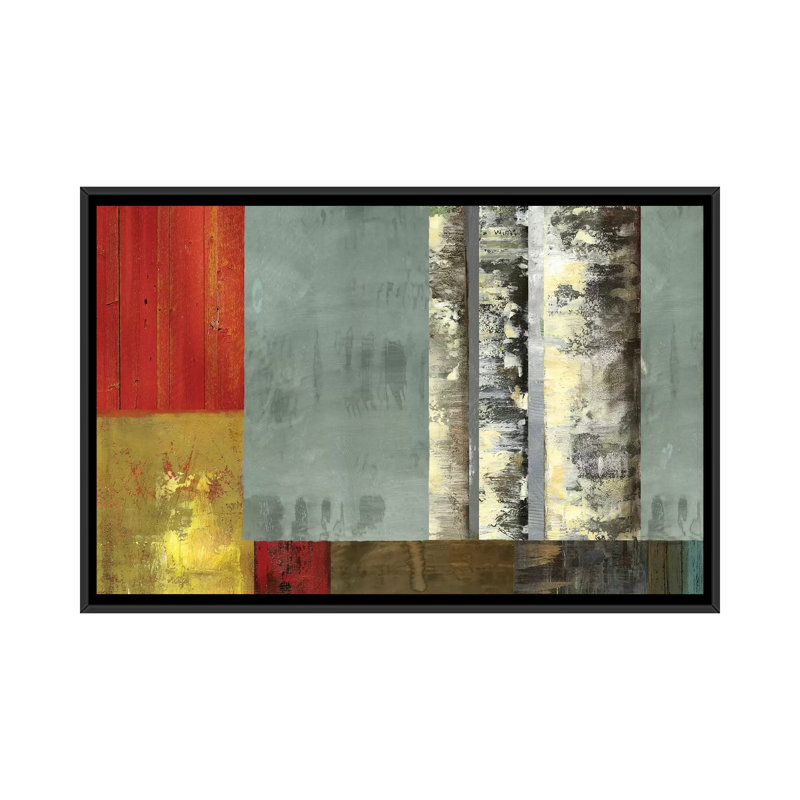 « silver creek », impression sur toile, H 40 po x l 60 po x P 1,5 po, Toile avec cadre noir, Pas de tapis