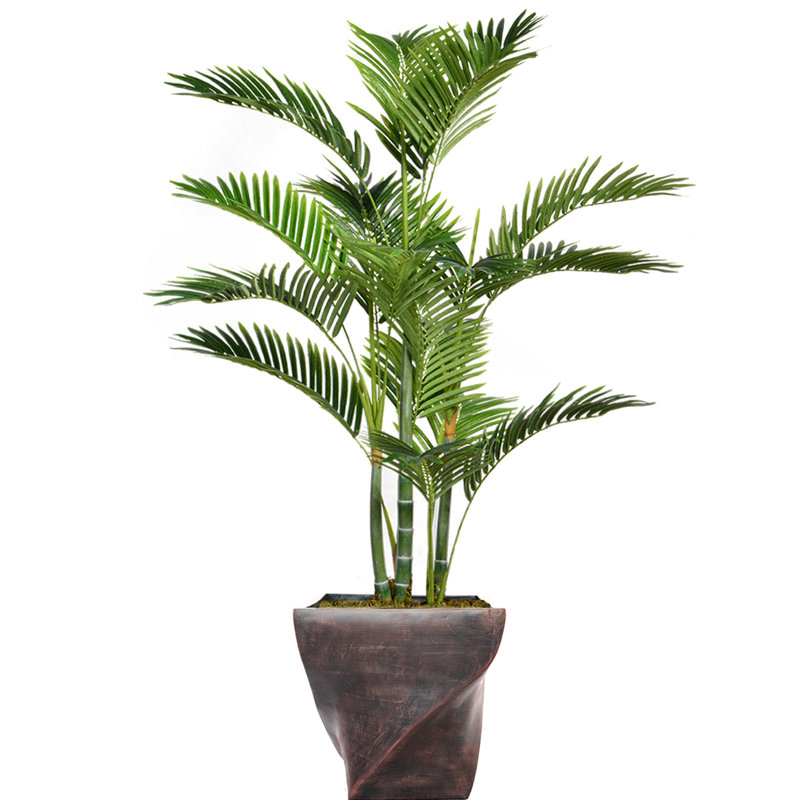 Palmier artificiel Panama en pot, H 57,5 po x l 38 po x P 30 po