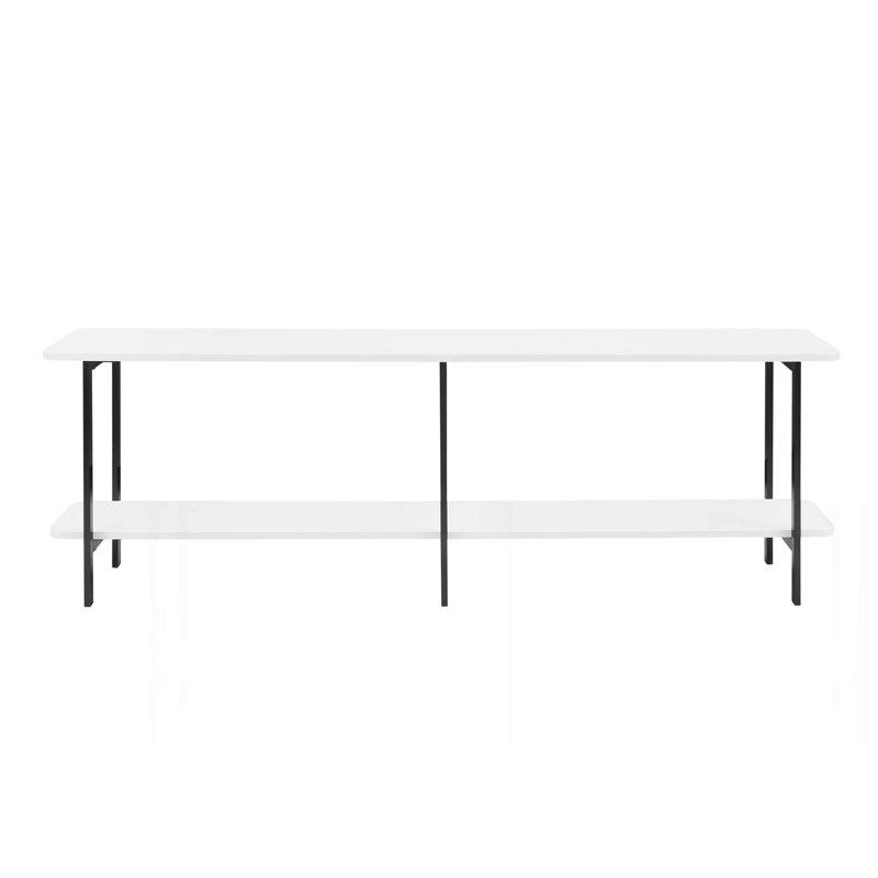 Console Table In White, White