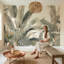 Papier peint feuilles tropicales Monstera Banana Leaf-2064396183-2064396173