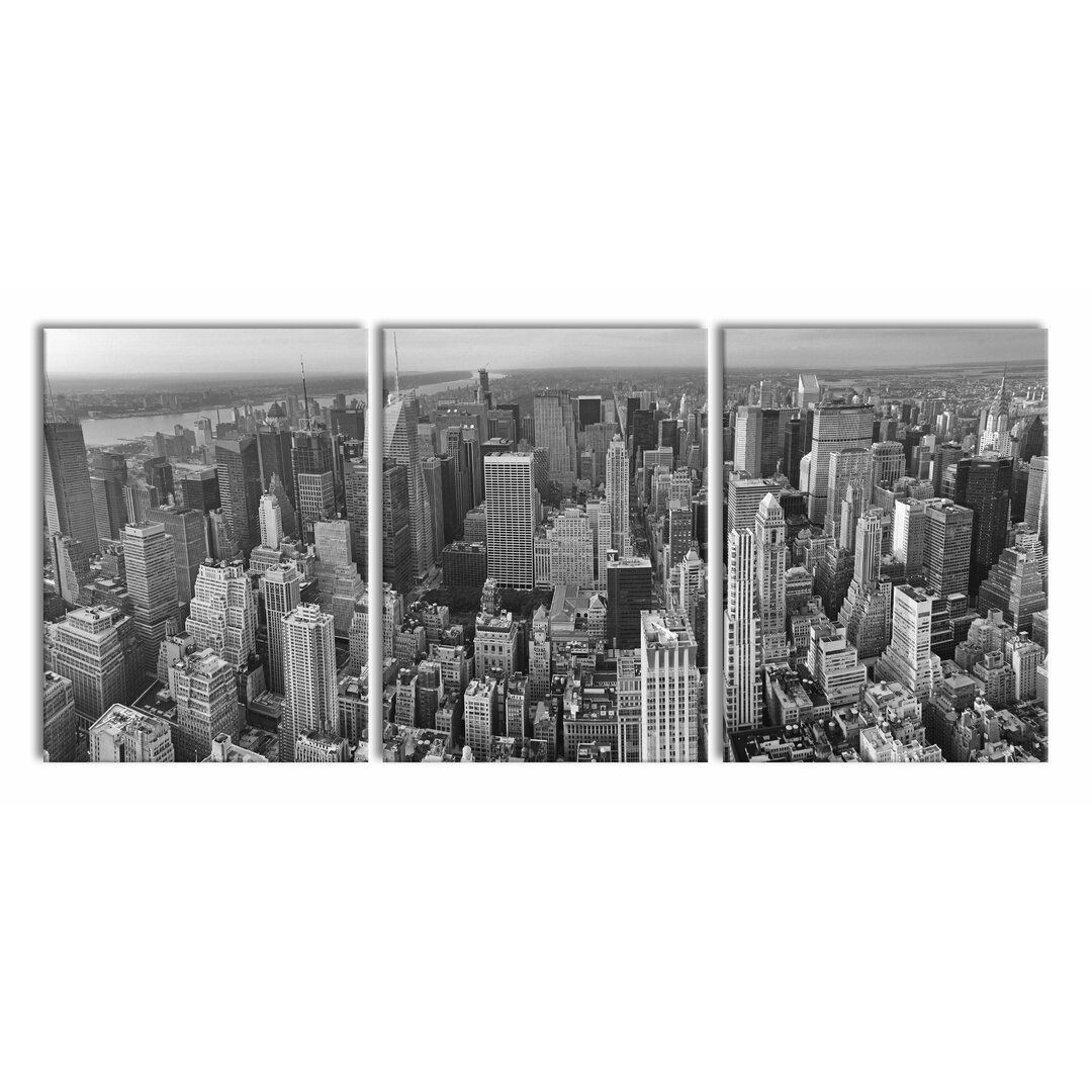 3-tlg. Leinwandbilder-Set New York Skyline