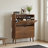 Medieval Modern Independent Shoe Cabinet, 31.5-Inch Walnut Shoe Storage Cabinet,, Fence Shoe Cabinet With 2 Flip Drawers, Suitable For Corridors And Entrances