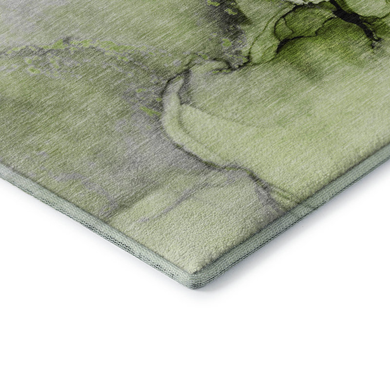 Tapis vert Cerrito AMF506 lavable à la machine de qualité supérieure, Rectangle 8 pi x 10 pi