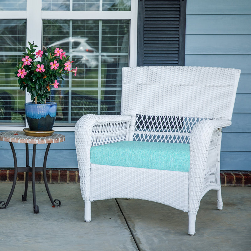  Patio Chair Cushions Set, Bleu Aruba, L 21 po x P 21 po