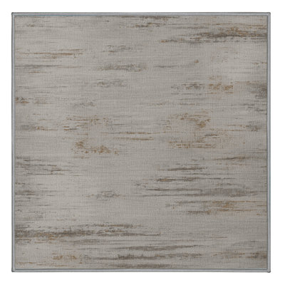 Machine Washable Abstract Gray Area Rug