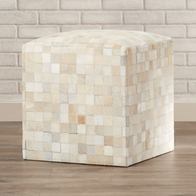 Javoronkov 18" Geometric Pouf Ottoman by Latitude Run
