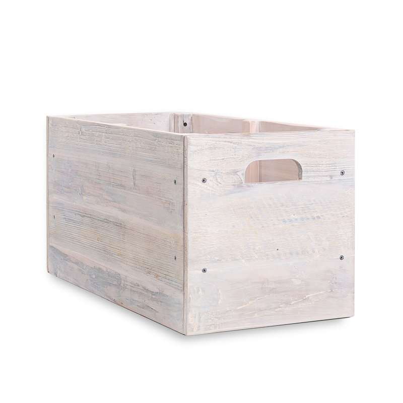 Caisse en bois massif, Blanchir, 12 x 12 x 24