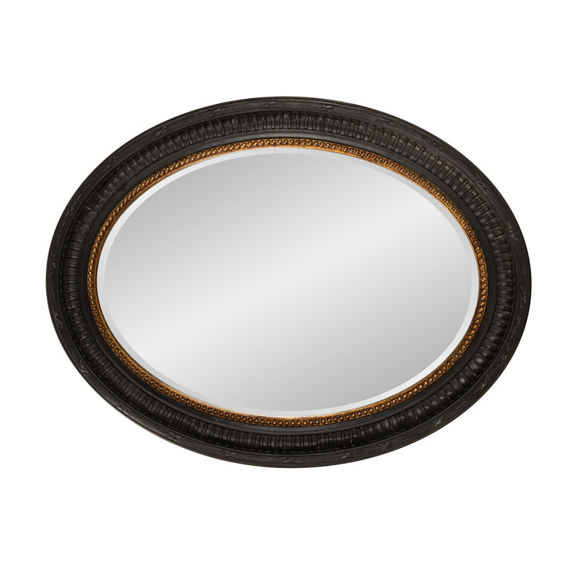 Country Oval Accent Mirror, Black