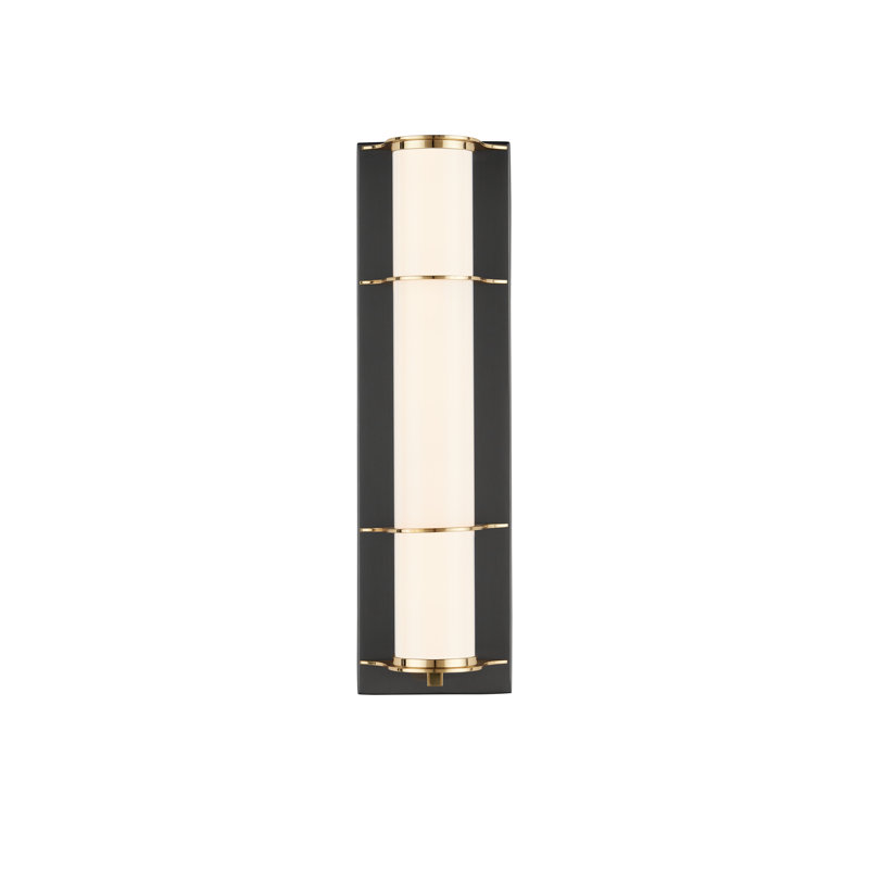 Blaine 1 - Light Bath Sconce, Oil Rubbed Bronze/Polished Brass