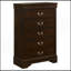 Commode de chambre à 5 tiroirs Janson Cappuccino