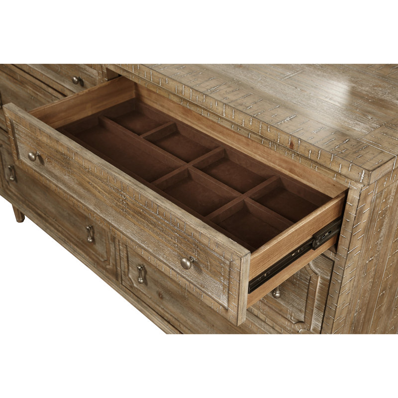 Commode 6 tiroirs brune
