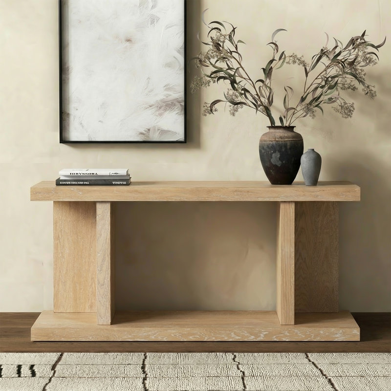 Console Claramay, Natural Cerused Oak