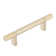Emtek Select Cabinet Pull 4" C-C, Rectangular Bar Stem, Knurled Bar
