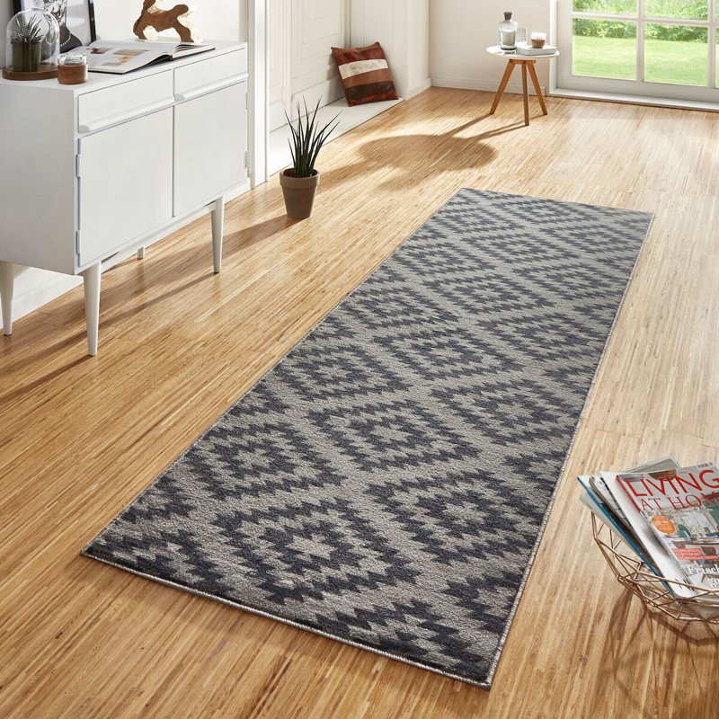 Basic Grey Rug, Runner 80 x 450 cm