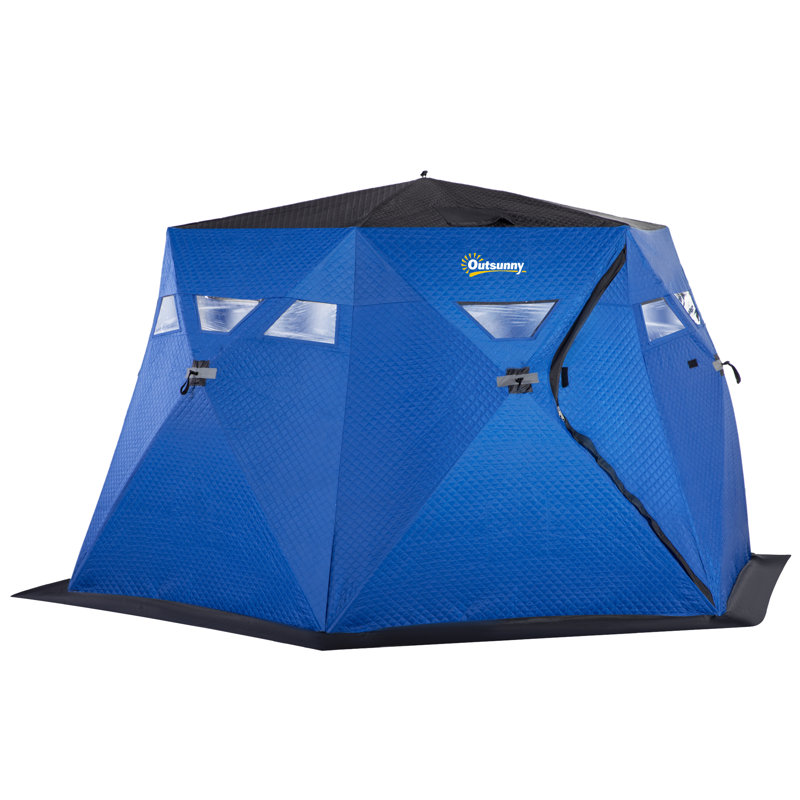4 Person Tent, Blue/Black