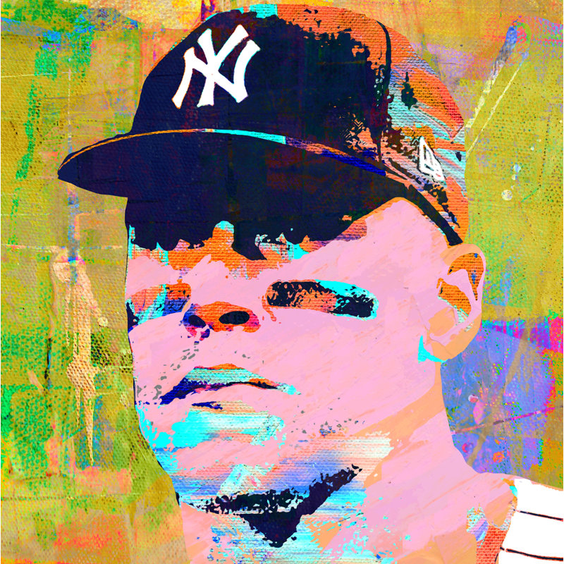 «Aaron Judge» par Stephen Chambers, impression sur toile tendue, L 15 po x H 15 po