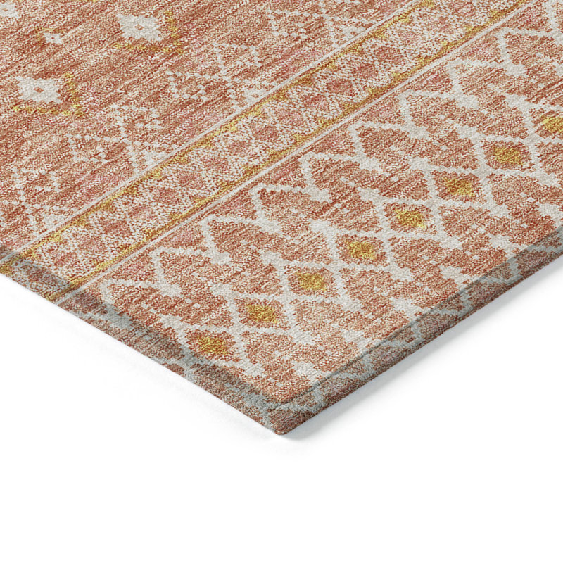 Tapis intérieur lavable Salmon, Rectangle 10 pi x 14 pi