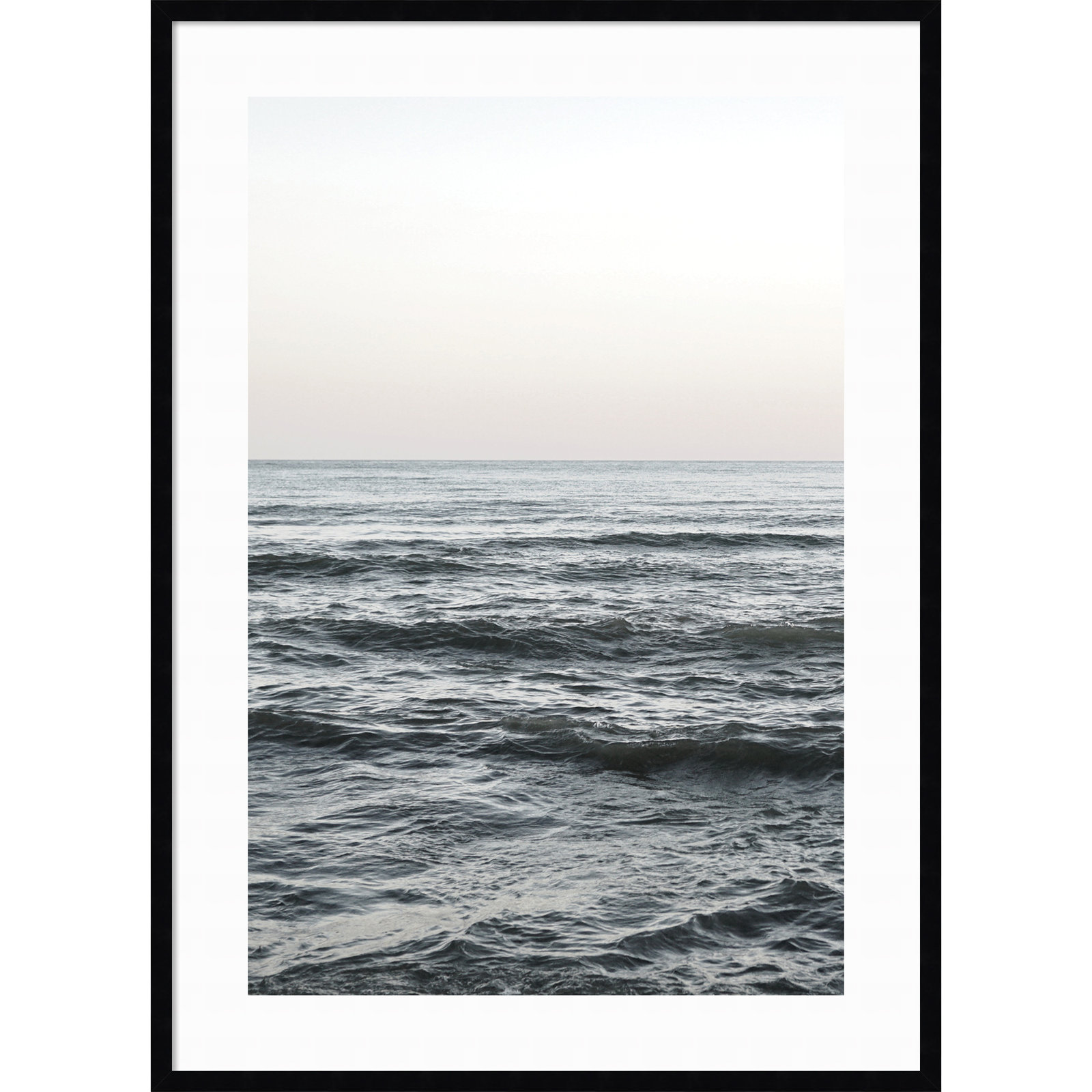 Calm Ocean Vibes Photo Print, Black, 41" H x 30" W